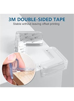 Gonice 20Pcs Safety Corner Protectors Guards Clear Baby Proofing Safety Corner Edge Bumpers Kids Soft Table Corner Protectors for Kids, Furniture, Cabinet, Coffee Table  - Image 3