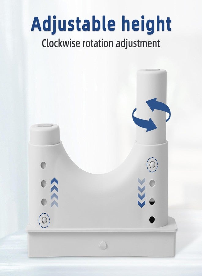 JFMkaer Poop Stool Toilet Stool White Adults for Bathroom, 5.9"" to 8.5"" Adjustable Height Toilet Stool Squat Adult - Image 5