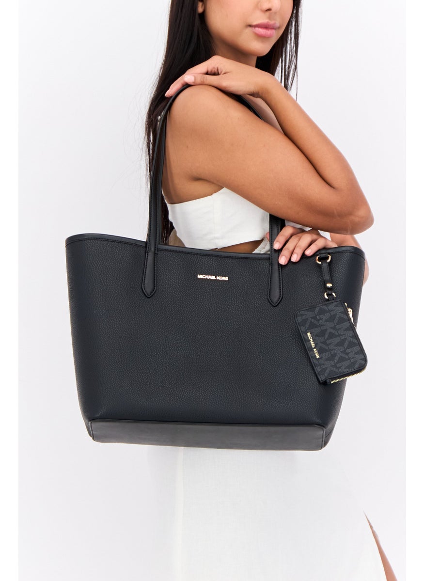 Michael Kors Women Brand Logo Tote Bag 30 H x 41 L x 13 W cm, Black  - Image 2