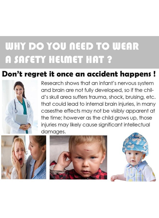 SHOPTOSHOP Baby Infant Toddler Helmet No Bump Safety Head Cushion Bumper Bonnet Adjustable Protective Cap Child Safety Headguard Hat For Running Walking Crawling Safety Helmet For Kid (Multicolor) - Image 5