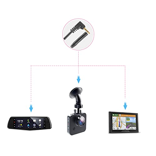 Pixelman Dash Cam Rear Camera Cable, 23 Ft 4-Pin to 2.5mm Male Plug Wire for Mirror-Mounted Rear View, Car Recorder, Reversing & Backup - Long Replacement Cable for Pickup, Trucks, RV, SUV, Bus - Image 4