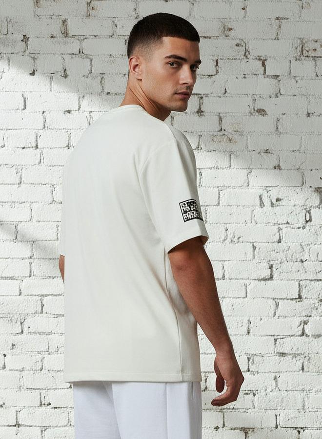 ستارتر تيشيرت رجالي مطبوع بأكمام قصيرة ورقبة مستديرة بقصة عادية - Image 3