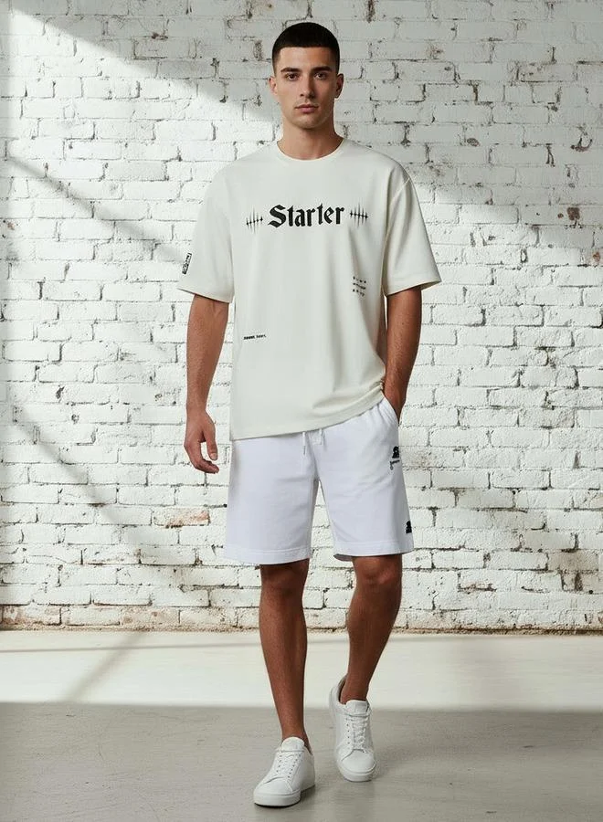Starter Starter Men Regular Fit Round Neck Short Sleeves Printed T-shirt