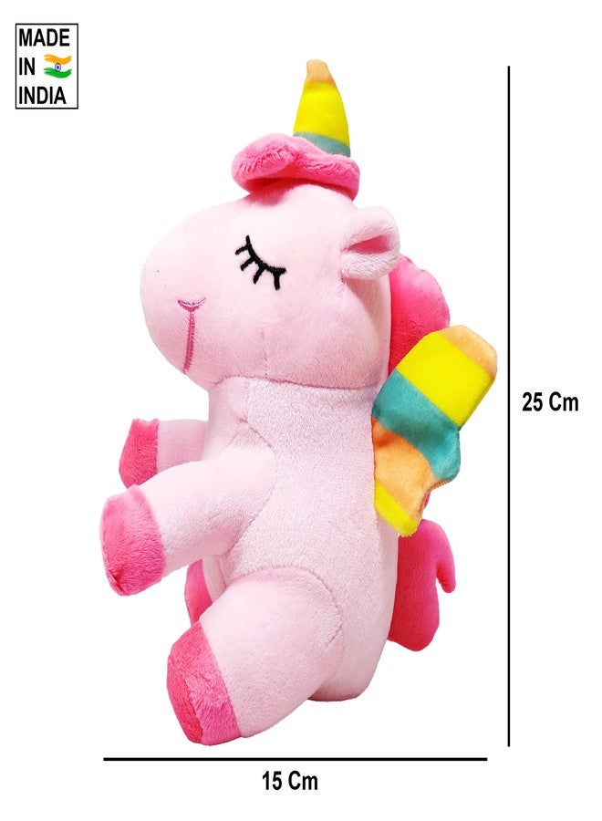 PARTEET 25 Cms Unicorn Stuffed Animal Soft Plush Toy Gift for Kidssoft Toy|Baby Toys|Kids Toy|Soft Toy|Toy for Girl/Boys|Toy Gift for Girls|Kids Toys for Boys/Girl| - Image 4