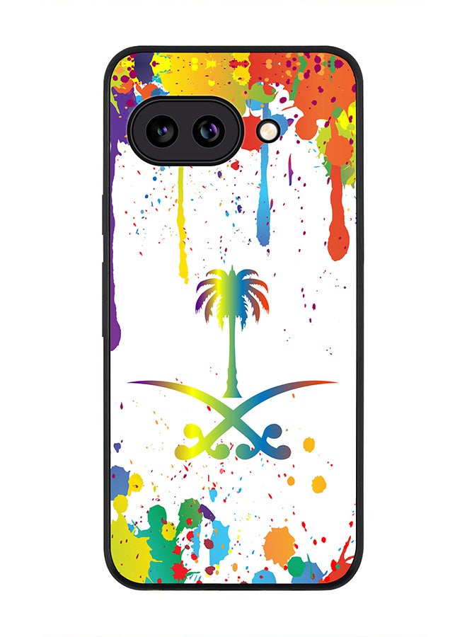 Stylizedd For Google Pixel 9a Case,Slim fit Camera Protection, Shockproof Thin Phone cover  - Colorful Saudi