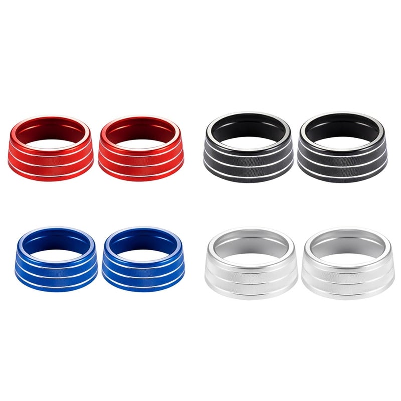 QASULER Car Air Conditioning Control Knob Trim Cover - Image 3