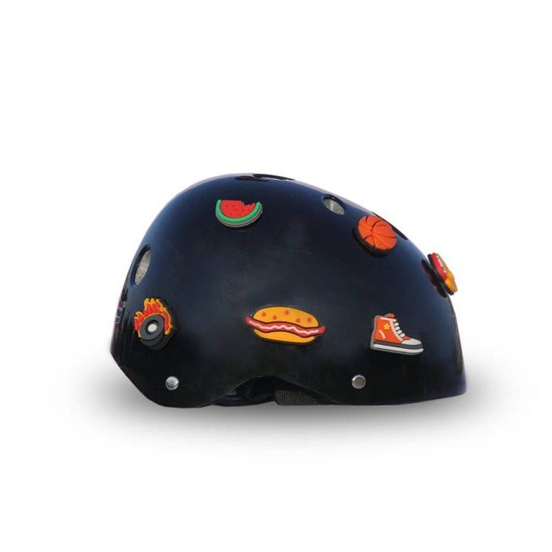 STREETJAM Street Jam DIY Popins Kids' Helmet (M, 55-58 cm, Black) - Image 2
