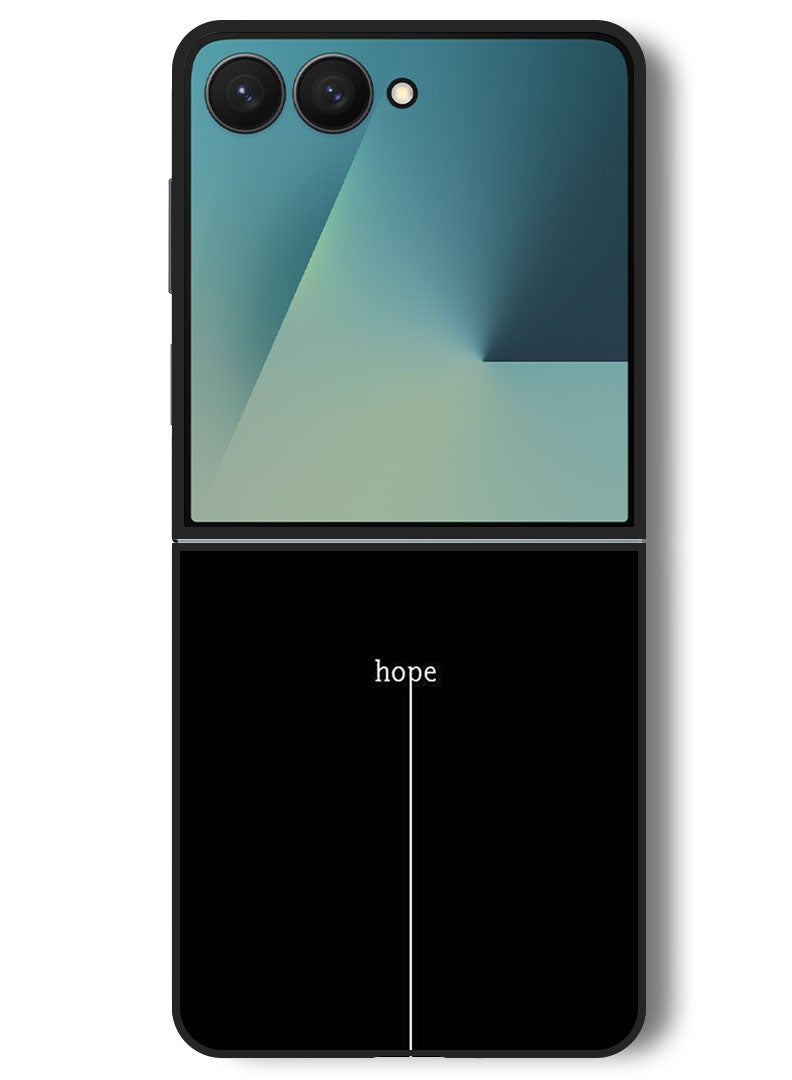 Theodor Case Compatible with Samsung Galaxy Z Flip 7 - 6.9 Inch Protection Shockproof Bumper Cover Hope - Image 1