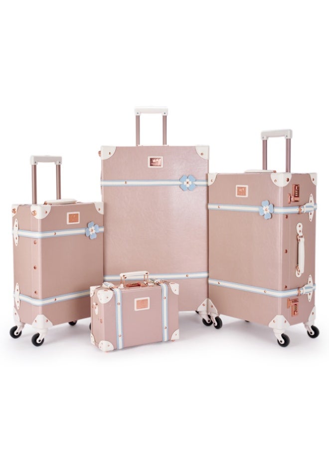 LIMRA Travel Bags Classic Leather Luggage 4 Pcs Set 28''-24''-20'''-13'''Inches  - Image 1
