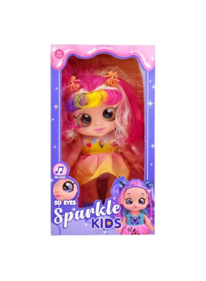 Princess Doll Toy for Girls, 30 CM with Music and 5D Eyes