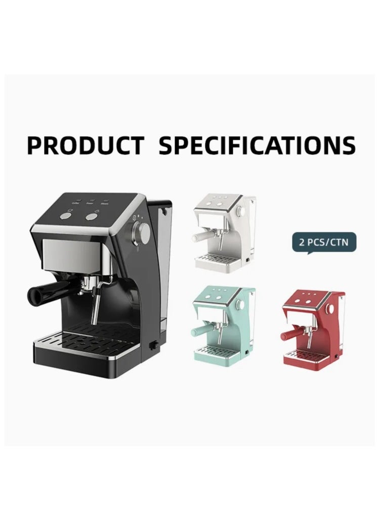 Espresso Coffee Machine 20 Bar 4in1 Multiple Hot and Cold Brew Capsule Espresso Maker For Nespresso Ground Coffee K cup Black