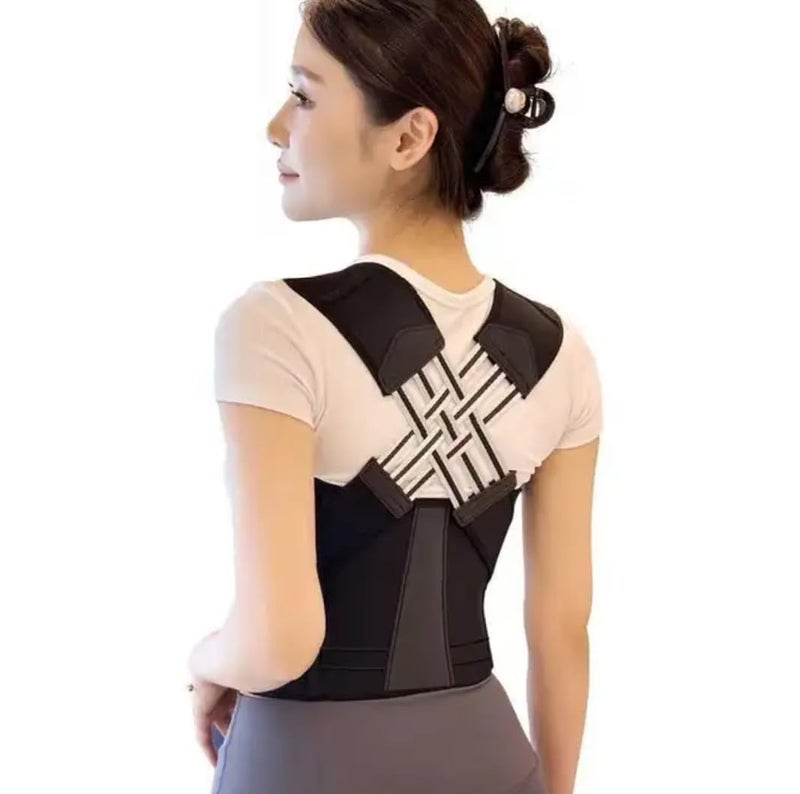 soulvinee® Posture Corrector Belt For Men & Women | Back Pain Relief Posture Corrector | Shoulder, Back Support Belt | Back Straightener Brace For Spine | Clavicle Support | Universal Size - Image 4