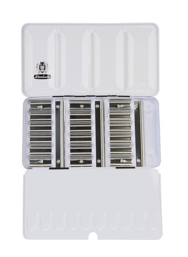 Schmincke - HORADAM AQUARELL empty box for 18 x 5 ml tubes, 74 918 097, black metal box with mixing palette, for individual use with 18 HORADAM tube colors - Image 1