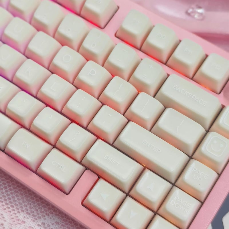 Sumgsn 142 Keys White Jade Keycaps Doubleshot SA Keycap Set Fit for 61/64/87/104/108 Cherry Mx Switches Mechanical Keyboard - Image 4