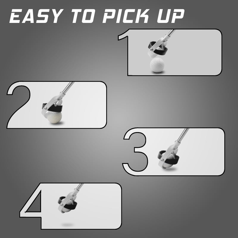 prowithlin أداة استرجاع كرات الجولف، أداة استرجاع كرات الجولف القابلة للتمديد للماء مع رأس جاهز للإفراج الربيعي، أداة استرجاع الكرات للجولف مع مشبك قفل، أداة التقاط، ملحقات الجولف هدية للجولف للرجال (أزرق، 9 أقدام) - Image 2