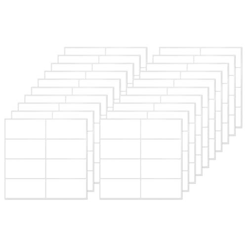 FINDAT Rectangle Label Stickers 1.57×0.75 Inch Vinyl Removable White Sticker Waterproof Writable File Folder Moving Labels for Boxes Home Office Labeling 160 PCS - Image 1