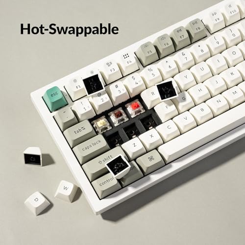 Keychron Q6 Max QMK/VIA Bluetooth Wireless /2.4 GHz/USB-C Wired Custom Mechanical Keyboard, Full Size Programmable Knob RGB Backlit Hot-Swappable Gateron Brown Switch for Mac Windows Linux - White - Image 2