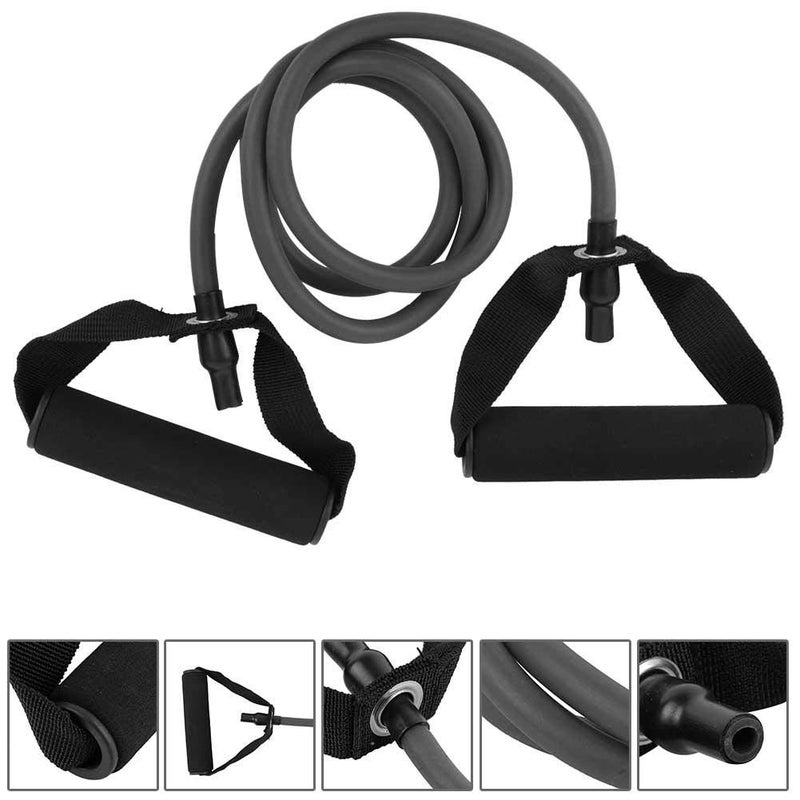 klarako Fitness Pull Rope, Elastic Training Rope, Yoga Strap Yoga Exercise Bands Training, Physiotherapy, for Exercise Bands Home Training (Black) - Image 2