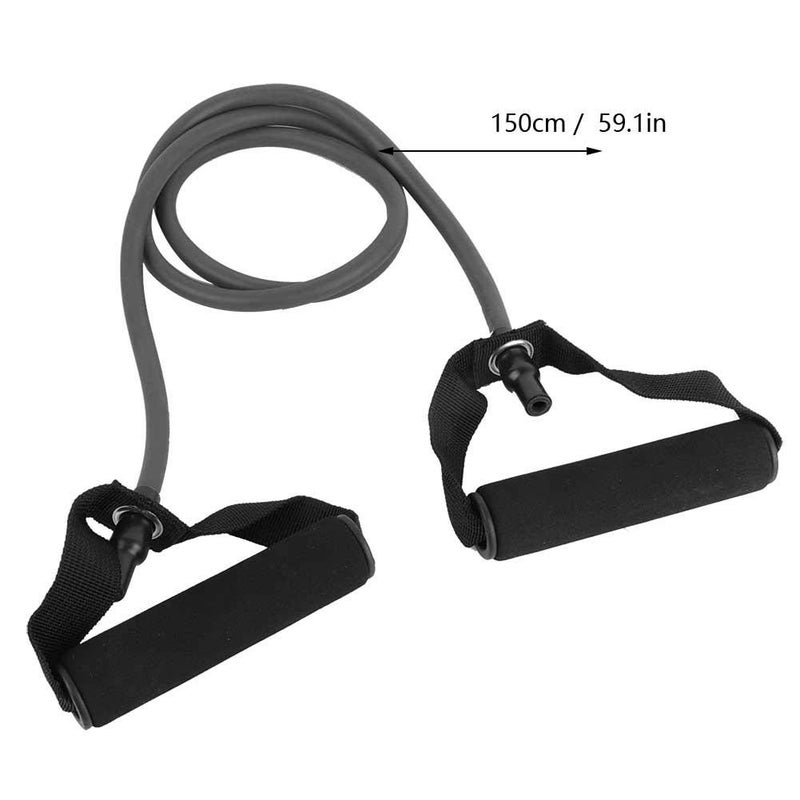 klarako Fitness Pull Rope, Elastic Training Rope, Yoga Strap Yoga Exercise Bands Training, Physiotherapy, for Exercise Bands Home Training (Black) - Image 3