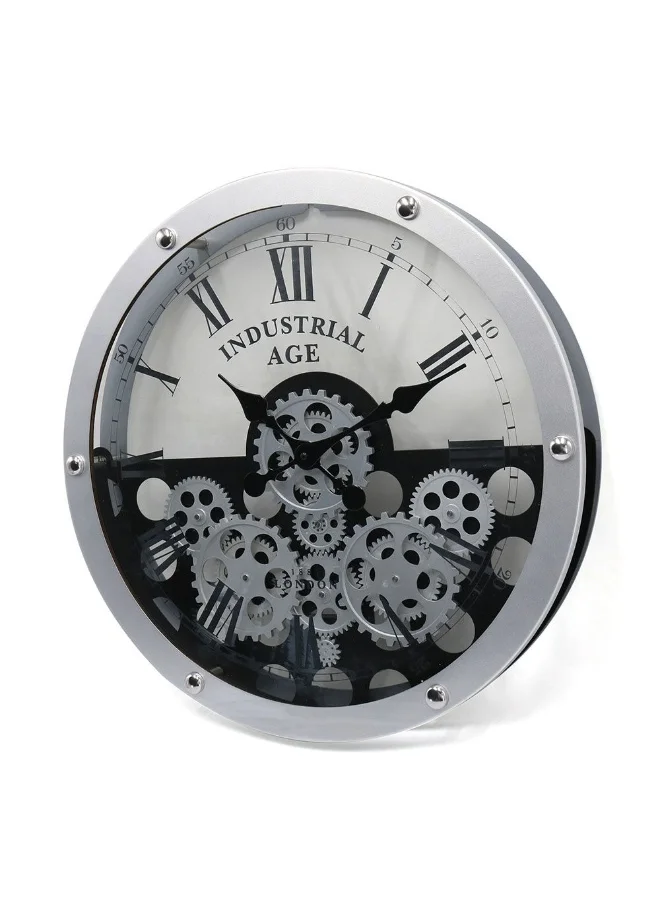 دانوب هوم Cambridge Gear Wall Clock Unique Industrial Design With Visible Gears Perfect For Home Office Or Living Room Decor Adds Style And Function
51X8X51Cm Grey