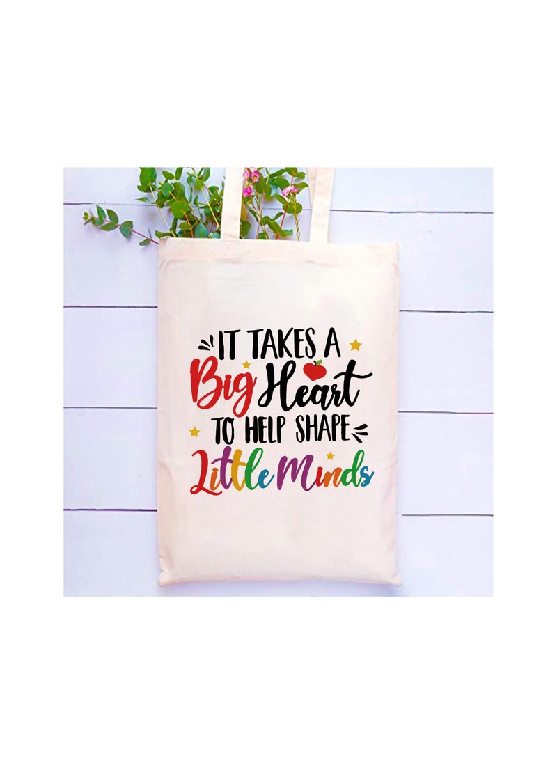 Generic Teacher's day Gift Cotton Bag with Funny Design - Reusable Canvas Tote Bag - Eco Friendly - Lightweight - Grocery Shopping Bag - Gifts for Teacher - School - Office - Travel  - Image 2