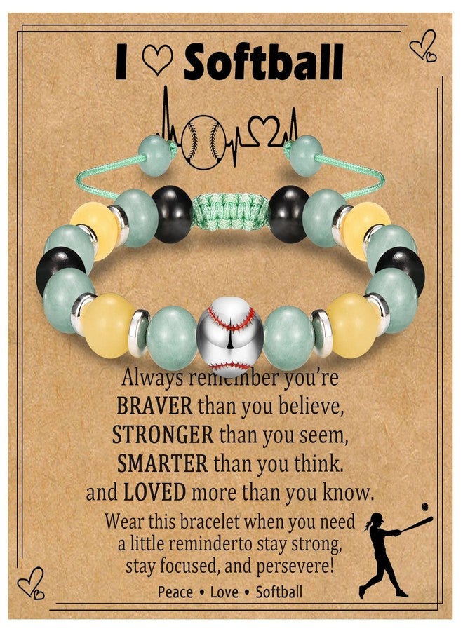 EPIRORA Softball Gifts for Girls, Softball Bracelet Gifts for Teen Girls 8-12, Birthday Graduation Present for Daughter Granddaughter Sister Niece Friend - Image 1