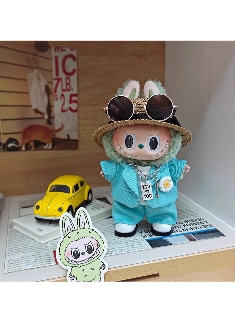 General 15/17cm super restore GD concert stage modelling labubu waifu! Labubu first and second generation of universal vinyl doll waifu, trendy wear a key to unlock!  - Image 1