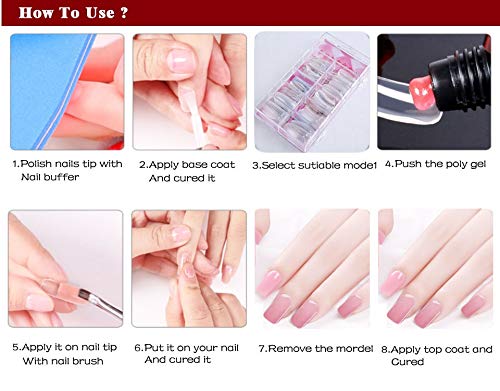 Mobray Poly Nail Extension Gel UV Gel Builder Gel Quick Building For Nails Extensions Hard Gel Poly Acrylic gel Mob15ml001 - Image 5