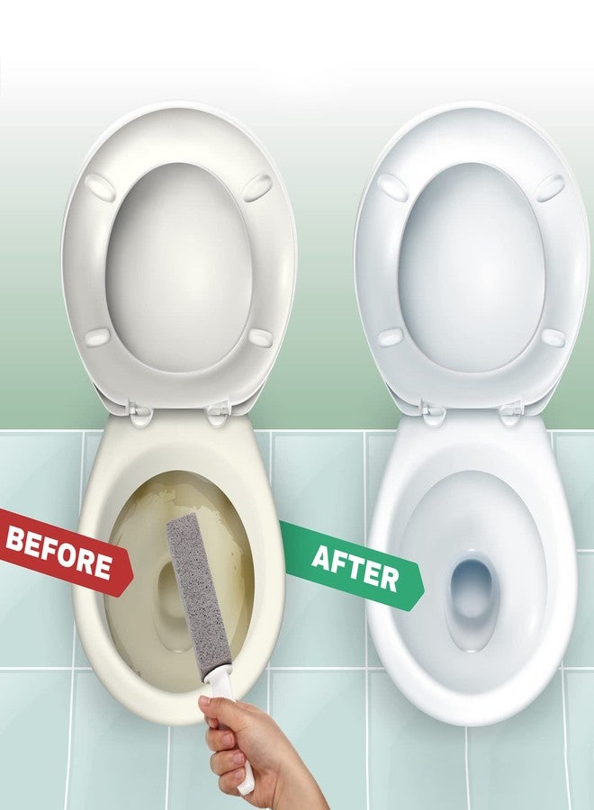 Vesici 30 Pieces Pumice Toilet Bowl Brush Pumice Stone with Long Handle Toilet Stone Brush Block for Bath Grout Pool Kitchen Tubs Showers - Image 5