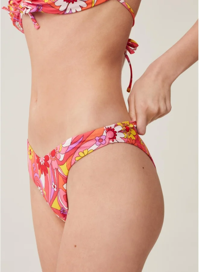 Ovs Ovs Low-Rise Bikini Briefs With Floral Print