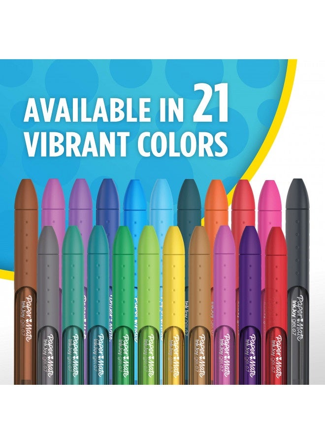 Paper Mate Inkjoy Pens, Gel Pens, Medium Point (0.7Mm), Assorted, 4 Count - Image 2