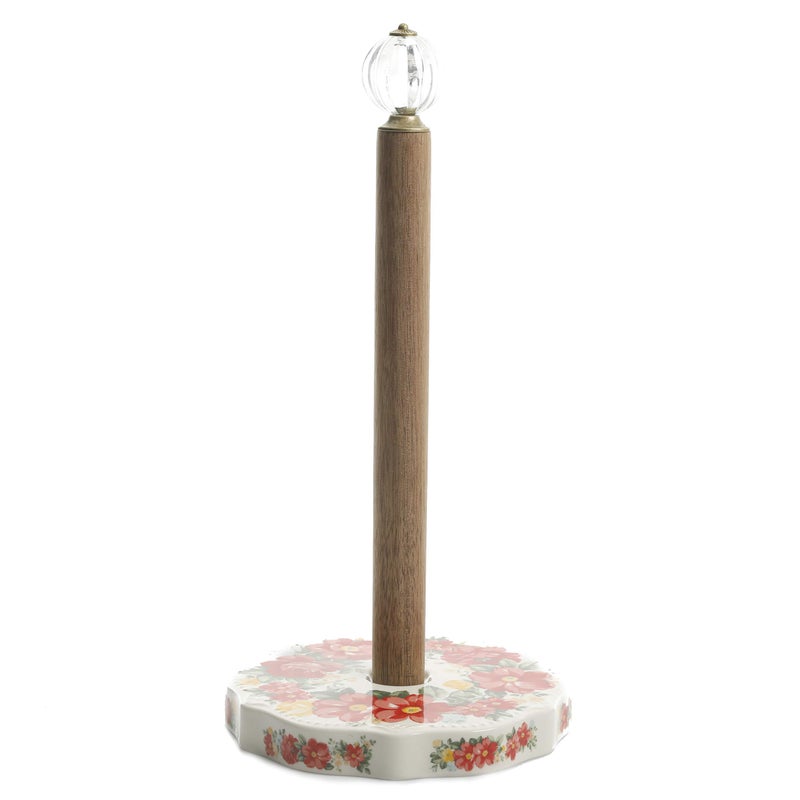 The Pioneer Woman The Pioneer Woman Vintage Floral Paper Towel Holder with Acrylic Knob 