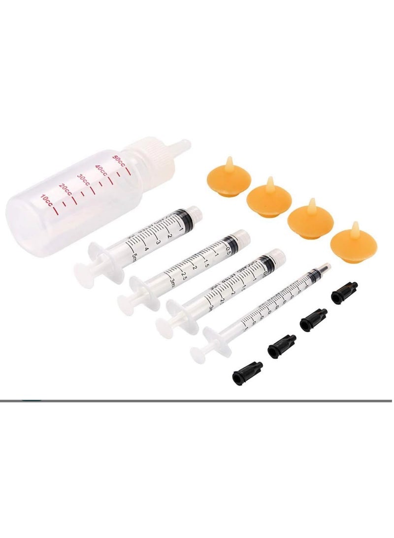 FengSVMA Pet Nursing Bottle, Nursing Bottle Kits, Replacement Nipple Mini Cat Feeding Bottle for Newborn Kittens, Puppies, Rabbits, Small Animals, Squirrel - Image 5