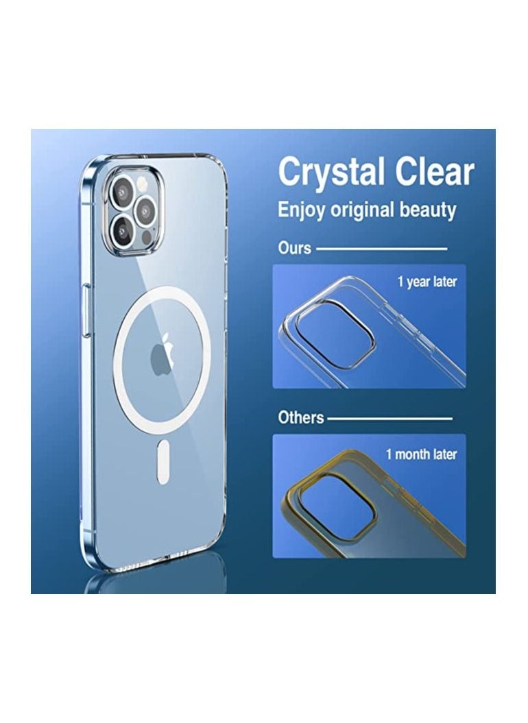 Generic - Magnetic iPhone 13 Pro Max Case, Compatible with Magsafe Phone Case for iPhone 13 Pro Max, [Anti-Yellow & Military Shockproof] Slim Thin Protective 13Pro Max Cover for Women Girls Men 6.7 inch 2021 - Image 1
