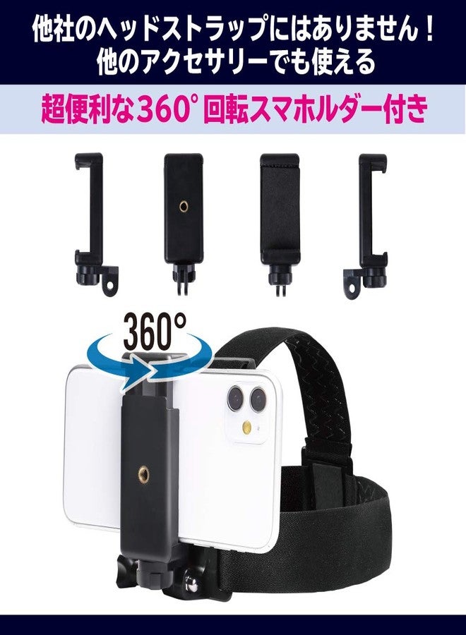 ActyGo Head Strap, Compatible with GoPro and Other Action Cameras - Image 2