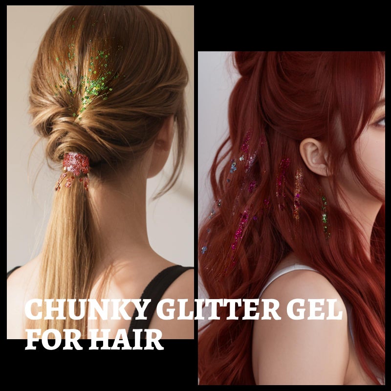 Teenitor 24 Colors Body & Hair Glitter Gel - Face, Body, Hair Glitter for Halloween Makeup Festival - Image 4