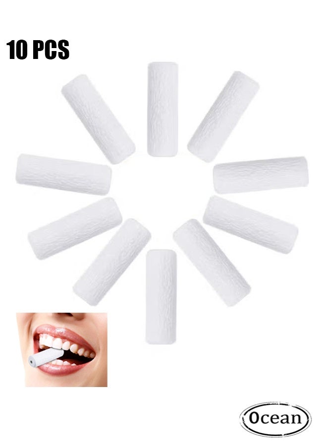 JS 10 Pcs Orthodontic Aligner Chewies for Aligner Chompers Aligner Trays Seaters, Compatible with Invisalign Braces, White - Image 1