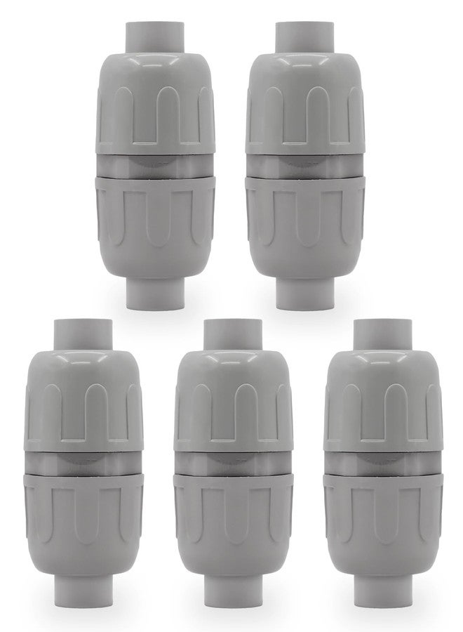 Wocloer 3/4 inch Liquid-Tight Connector,PVC Flexible Conduit Double-Ended Connector,Straight 180 Degree,Two-Way Conduit Connector,Electrical Conduit Fittings(5 Pcs) - Image 1