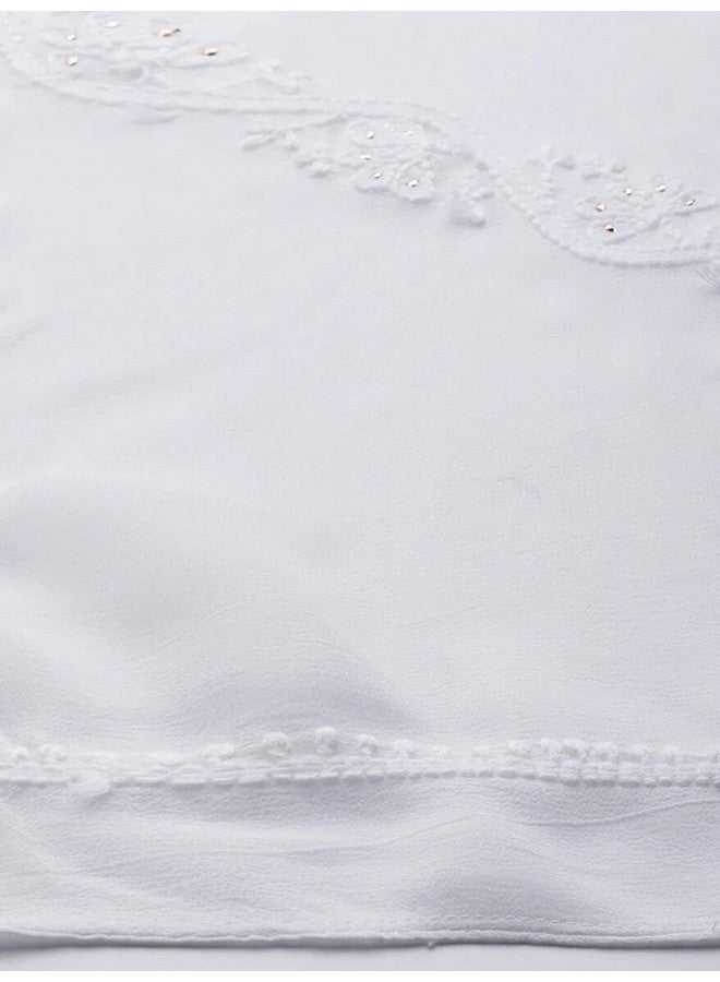 Ada Women's Embroidered Viscose Dupatta/Stole (A511188_White_Free Size) - Image 2