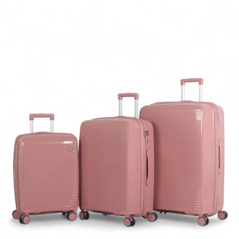 Aviator Luxury Complete Luggage Set - 3 Pieces in Shatterproof Polypropylene (Large Sizes and Superior Features) - Image 1