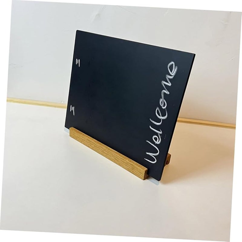 Small Wooden Chalkboard Sign Tabletop Display Board With Stand For Menu Messages Parties Weddings - Image 5