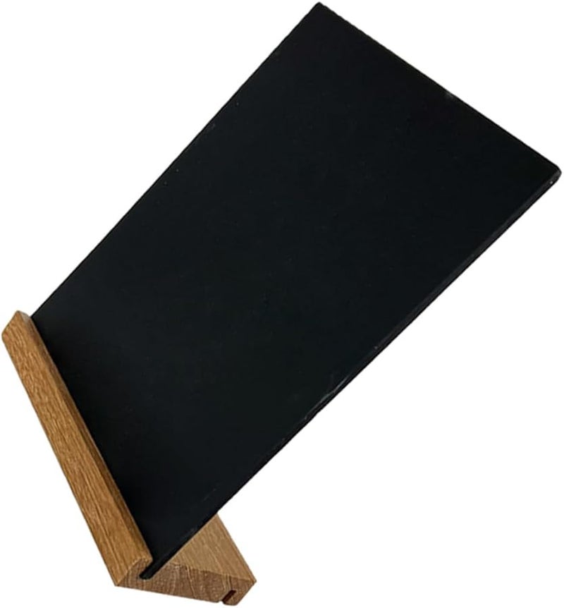 Small Wooden Chalkboard Sign Tabletop Display Board With Stand For Menu Messages Parties Weddings - Image 2