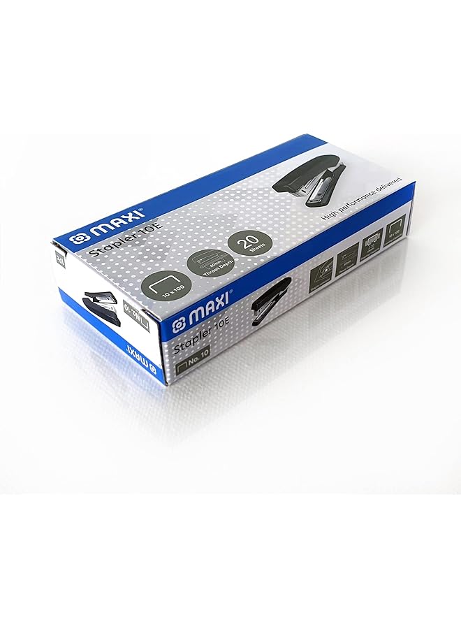 ماكسي دباسة رقم 10 سعة 20 ورقة باللون الأسود تدبّس حتى 20 ورقة من الورق بوزن 80 جرامًا للمتر المربع للمكتب والمنزل - Image 4