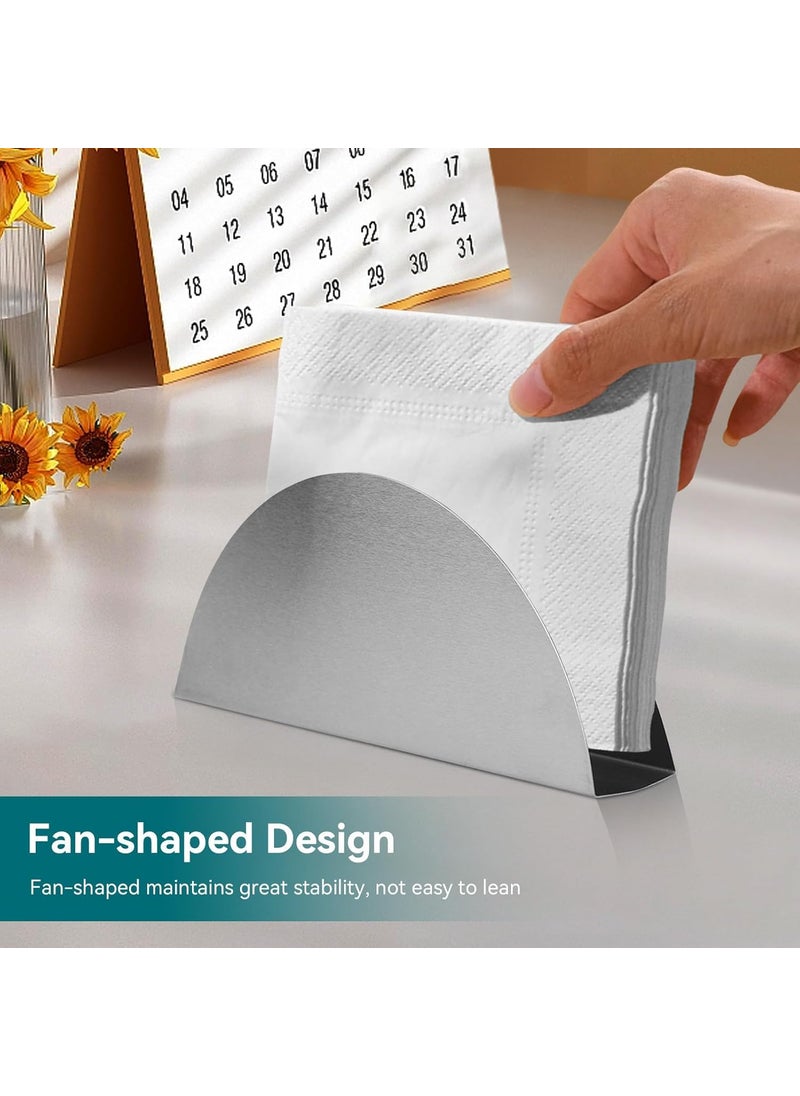FINALITY finality Stainless Steel Napkin Holder for Table Durable Tissue Paper Holder Paper Napkin Holder for Restaurants Hotels Silver  - Image 3