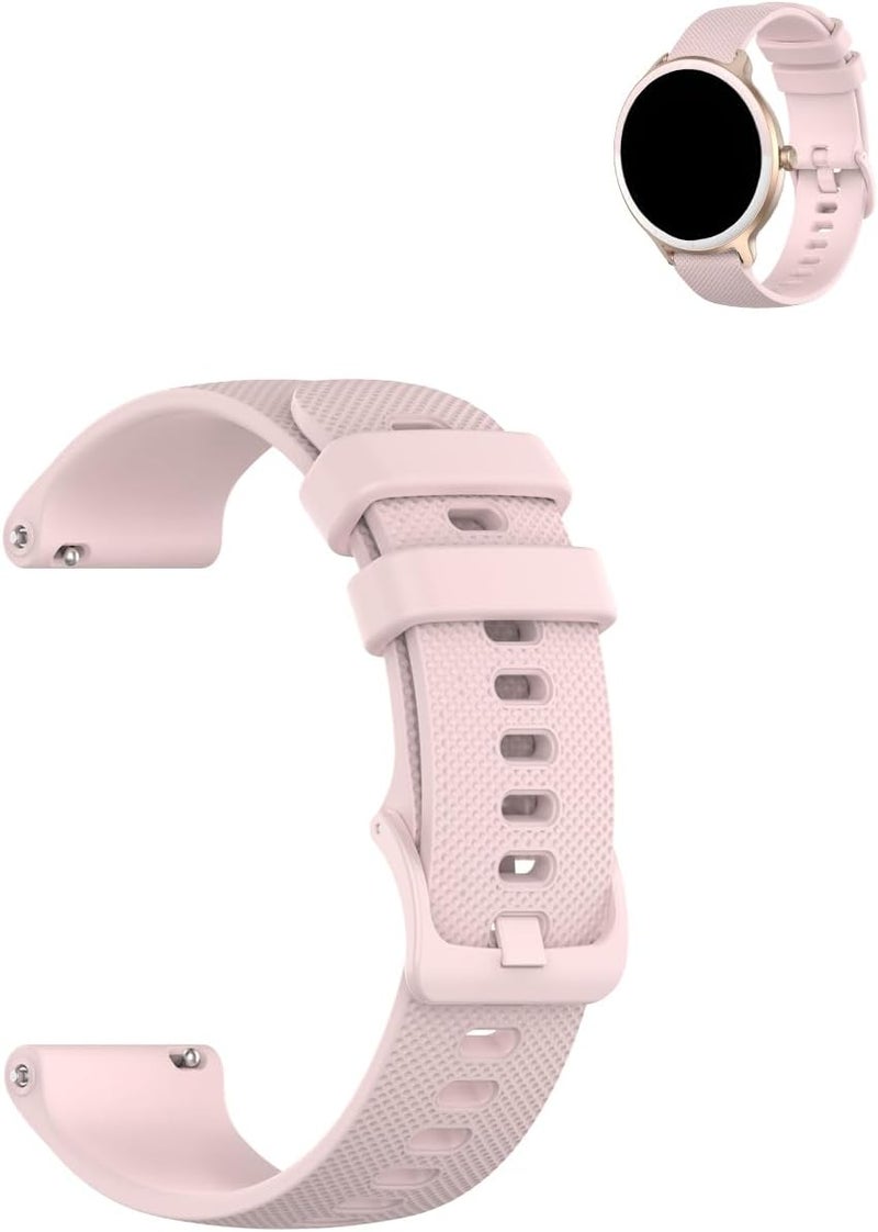 WUNIAK Compatible for YMZ DR03 Smart Watch，Replacement New Soft Sport Silicone Waterproof Strap Wristbands for YMZ DR03 Smart Watch.Pink - Image 1