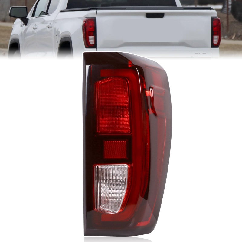 Lochnchn Tail Light Assembly Compatible With 20192024 GMC Sierra 1500 2500HD 3500HDRight Passenger Side Taillight Rear Lamp Brake Light Replace 84565920 GM2801309 Halogen Type