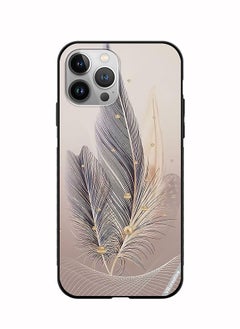 VR CREATIVE Protective Case Cover For Apple iPhone 11 Pro Max Feather Leaf Art Design Multicolour  - Image 1