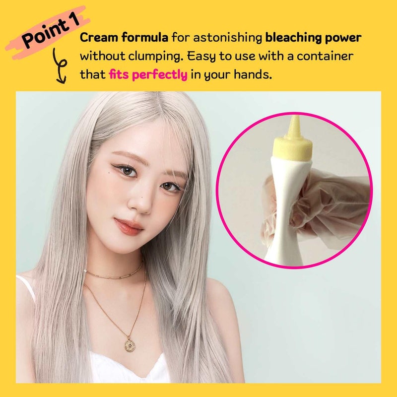 EZN Super Rich Cream Hair Bleach (4.8oz), Permanent Hair Color with Marula Seed Oil, High-Lifting Formula, Minimal Damage, Enriched with Jojoba Seed and Argan Kernel - Image 4