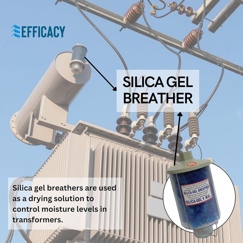 Efficacy Silica Gel Breather Size 1000 gm Transformer Desiccant Breathers Color Dark Blue to Pink Indicated Made of Full Aluminium Body and UV Polycarbonate Window Cup - Image 3