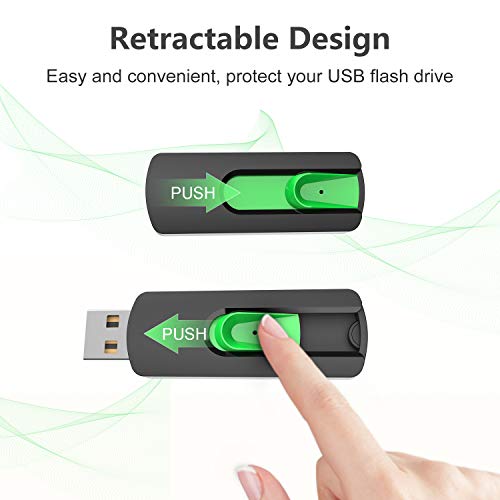Aiibe 128GB Flash Drive Aiibe USB Flash Drive 128 GB Thumb Drive USB 2.0 Memory Stick Zip Drive Backup Jump Drive Single 128GB 128G USB Drive for PC Laptop - Image 5